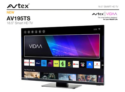 Avtex AV195TS1 18.5” Smart HD TV For Caravans, Motorhomes, Campervans