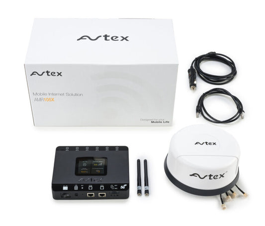 Avtex AMR105X 5G Wi-Fi 6 Mobile Router – Ultrafast Dual SIM Internet Solution for Motorhomes, Caravans